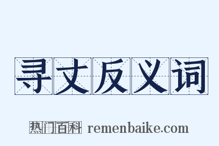 寻丈反义词是什么意思的图片